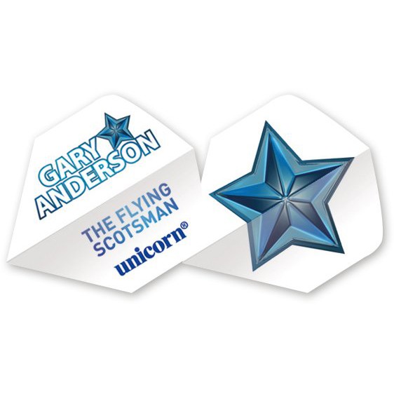 5 Satz Unicorn Authentic 100 Gary Anderson Star Flights